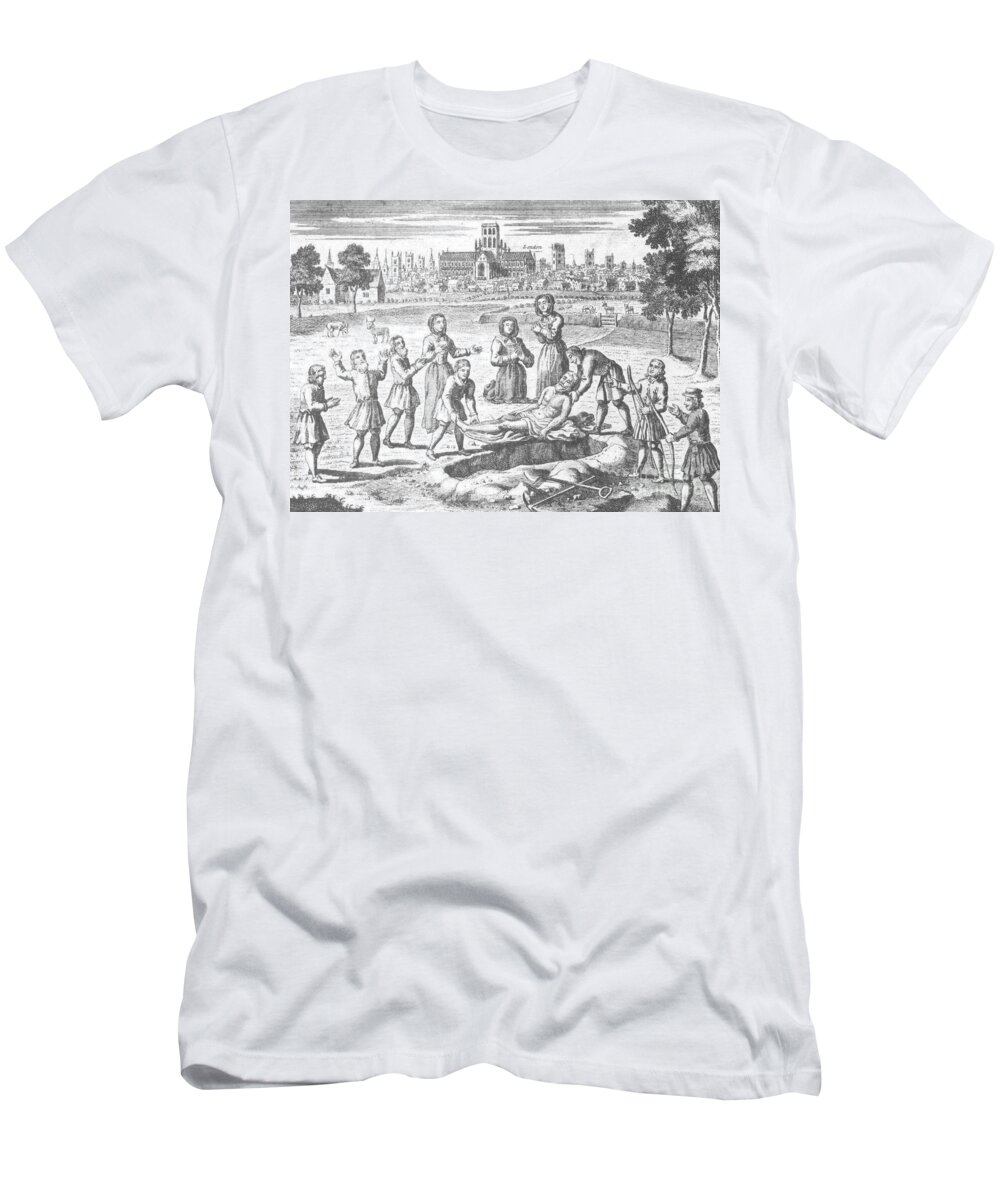 Plague T-Shirt featuring the photograph Plague, 17th Century by Science Source