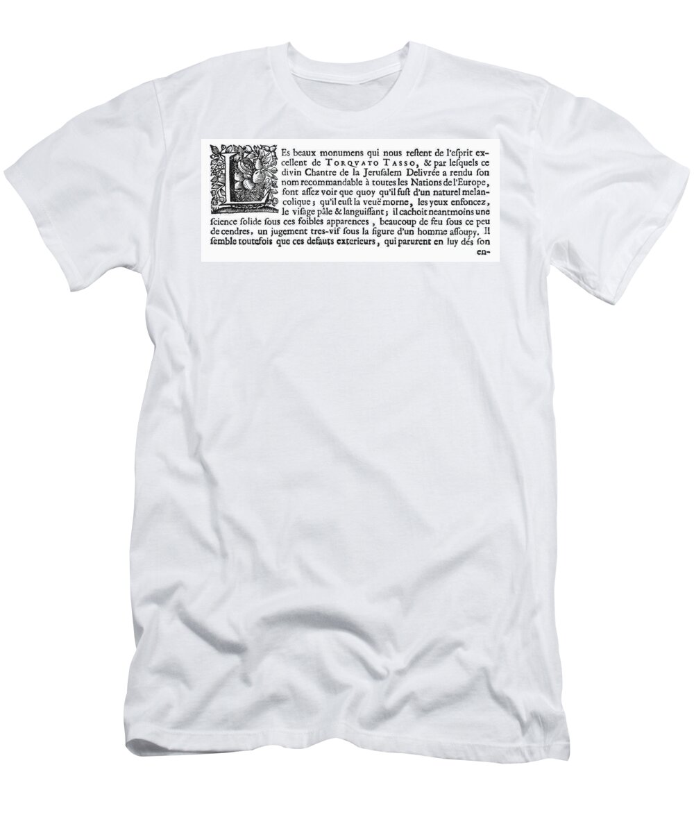1500 T-Shirt featuring the photograph PRINTERS INITIAL, c1500 by Granger