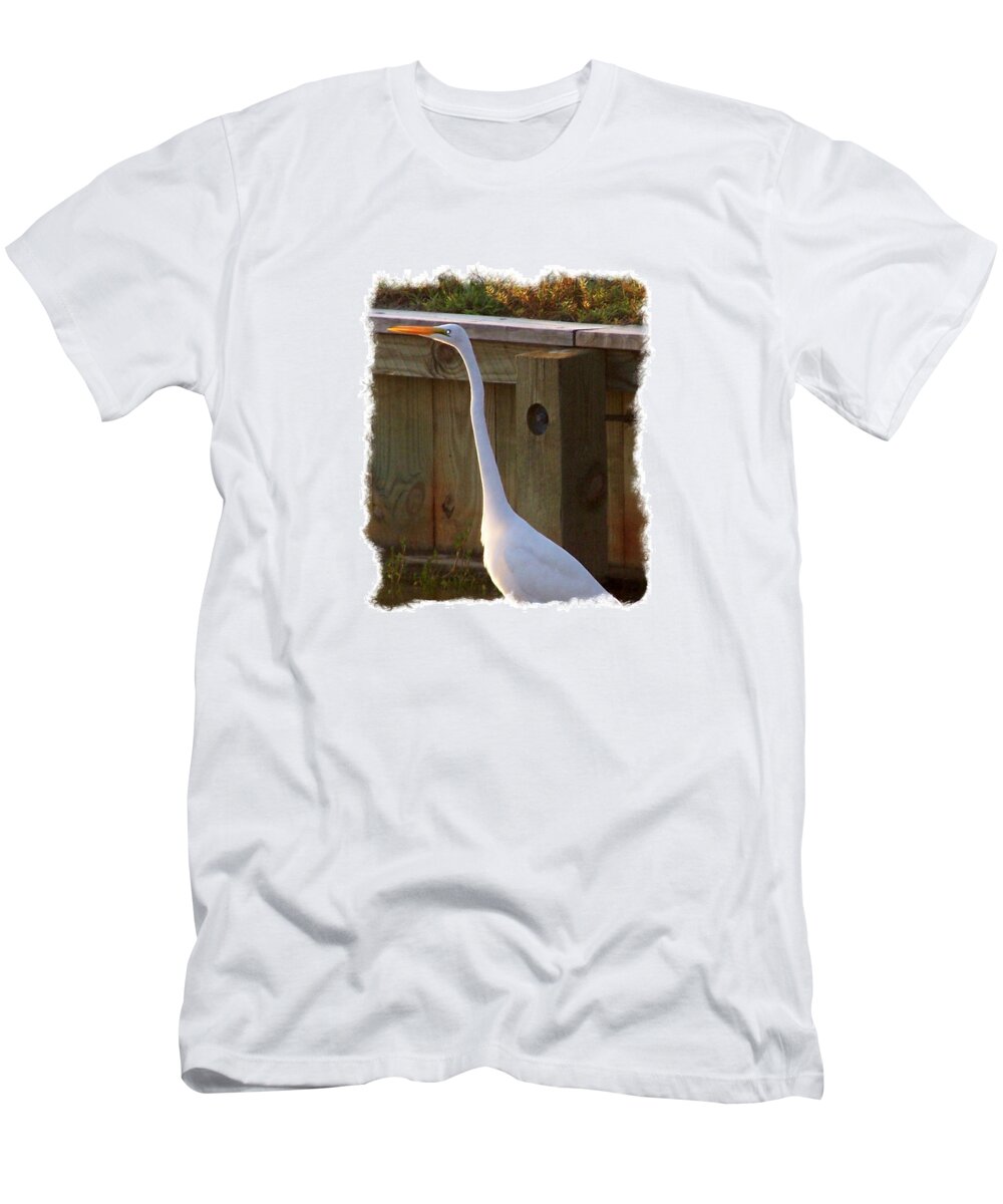 Crane T-Shirt featuring the photograph Ready For Flight by Kim Galluzzo Wozniak