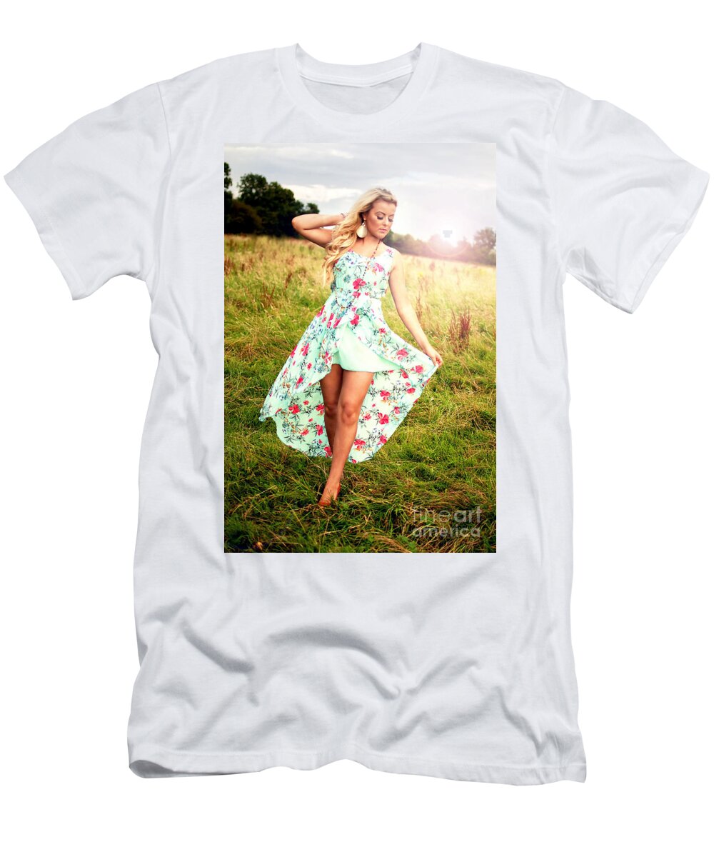 Yhun Suarez T-Shirt featuring the photograph Rosey11 by Yhun Suarez