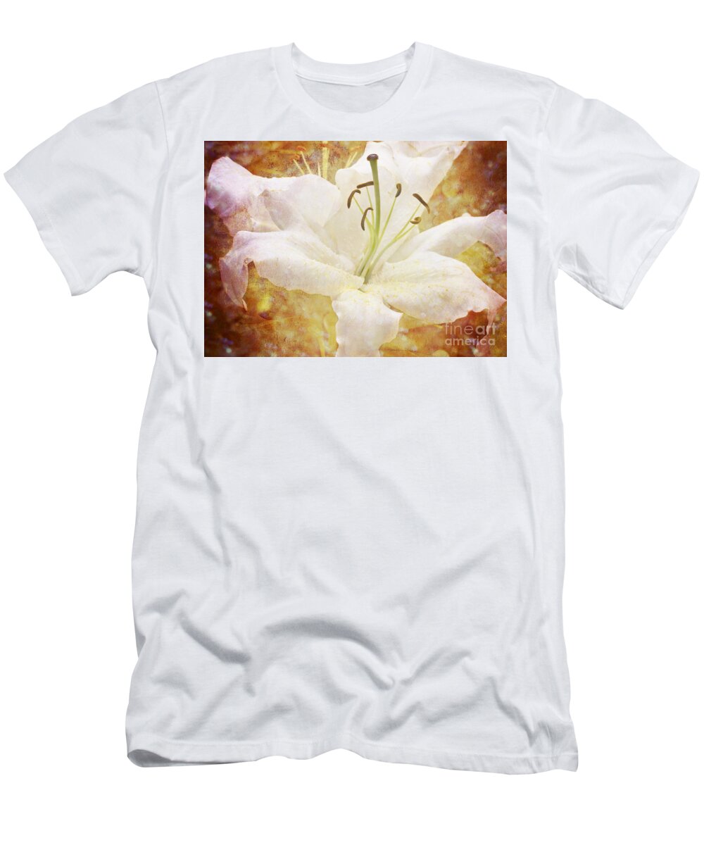 Clare Bambers T-Shirt featuring the photograph Sparkling Lily by Clare Bambers
