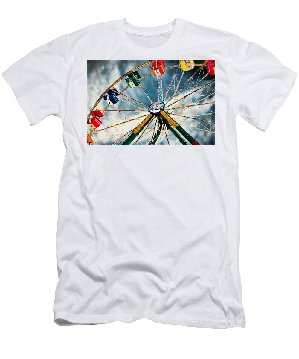 Ferris Wheel T-Shirt featuring the photograph Spin City by Jarrod Erbe