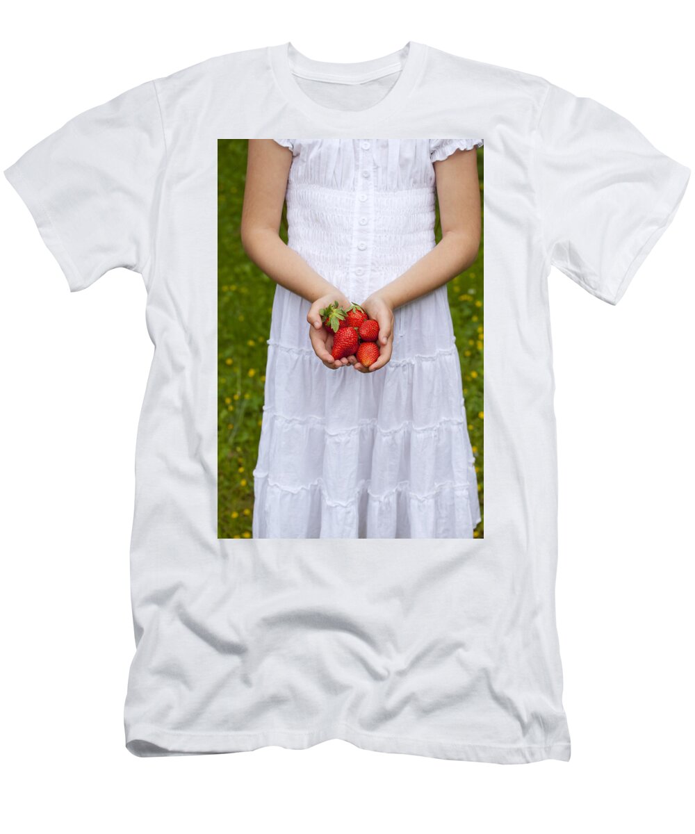 Girl T-Shirt featuring the photograph Strawberries by Joana Kruse