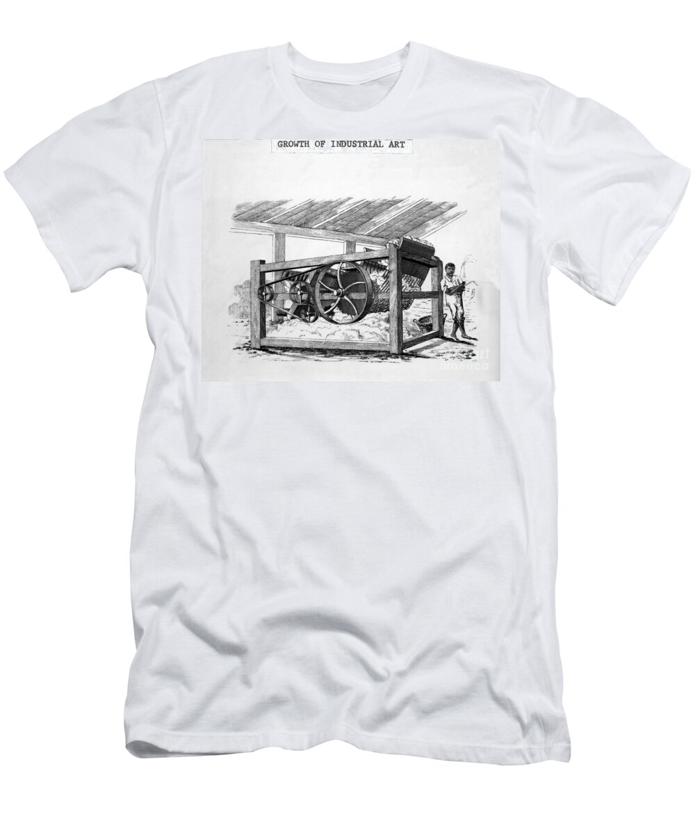 Cotton Gin T-Shirt featuring the photograph The Cotton Gin by Photo Researchers