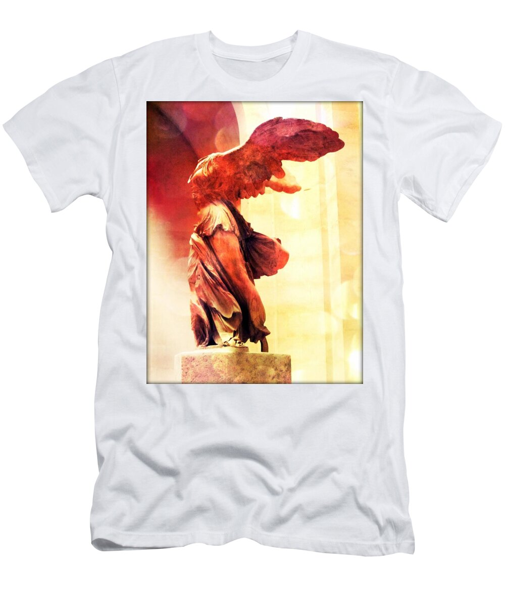 The Winged Victory T-Shirt featuring the photograph The Winged Victory by Marianna Mills