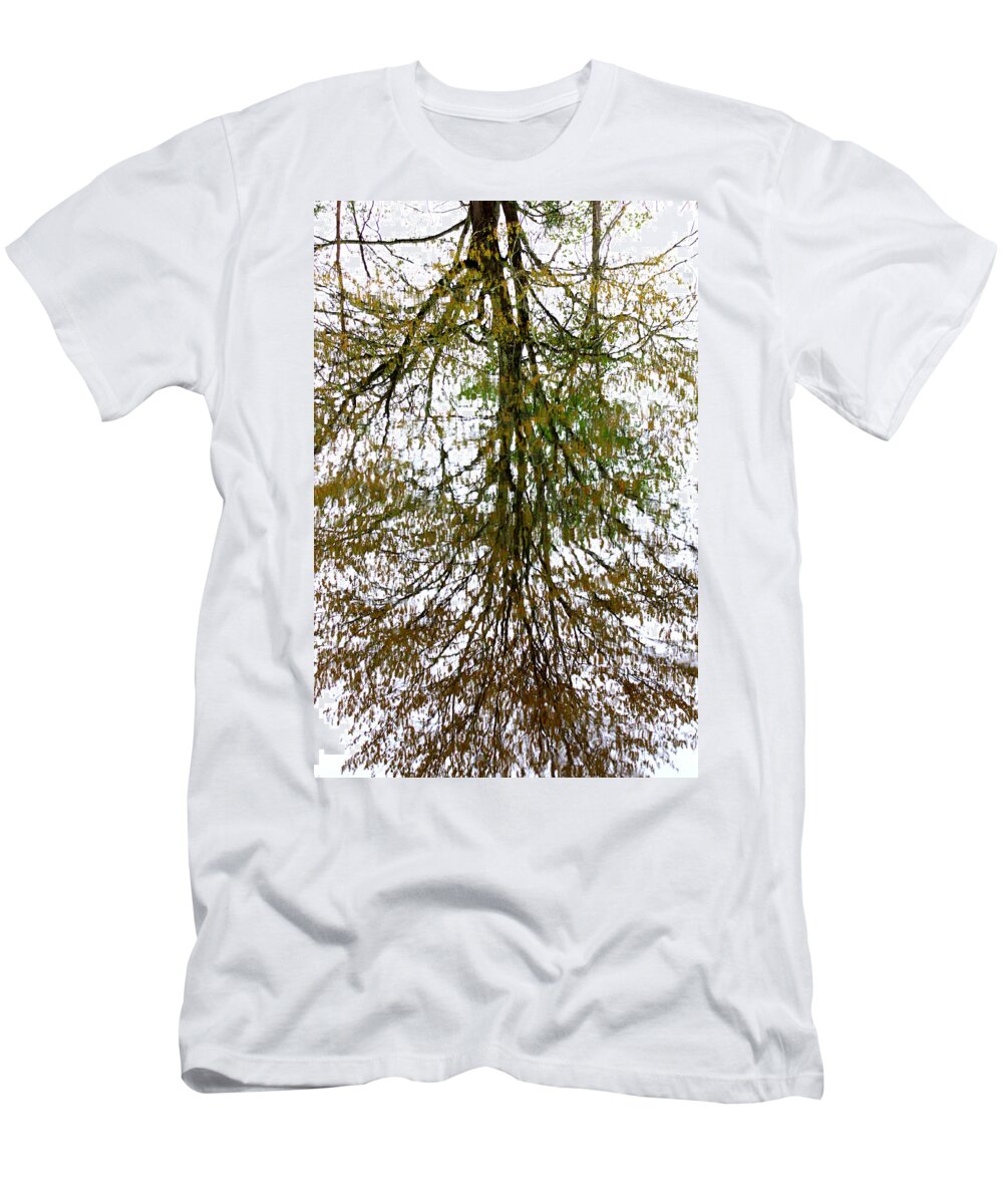 Tree Reflection T-Shirt featuring the photograph Tree Reflection by Kim Galluzzo