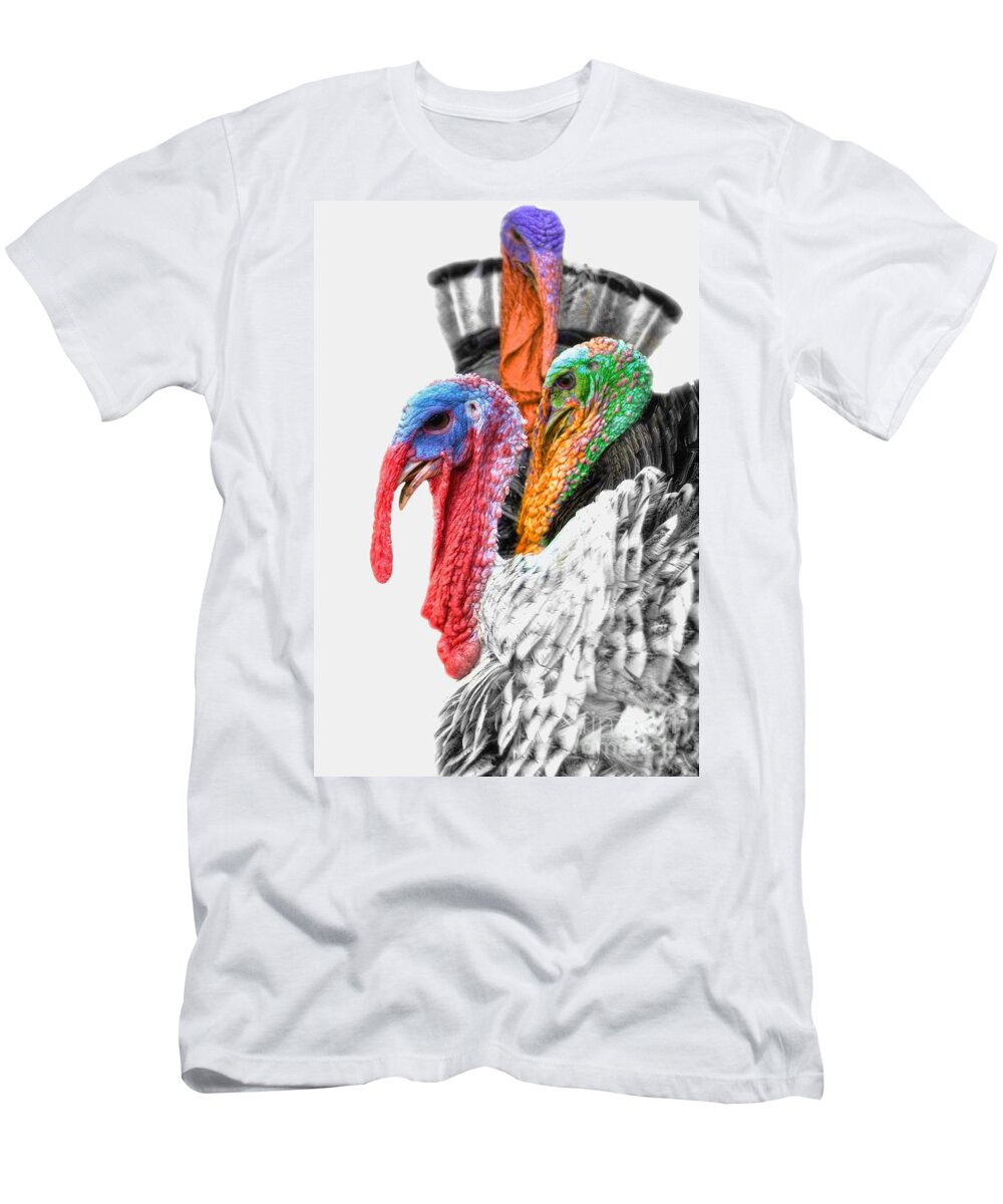 Yhun Suarez T-Shirt featuring the photograph Turkeys Delight by Yhun Suarez