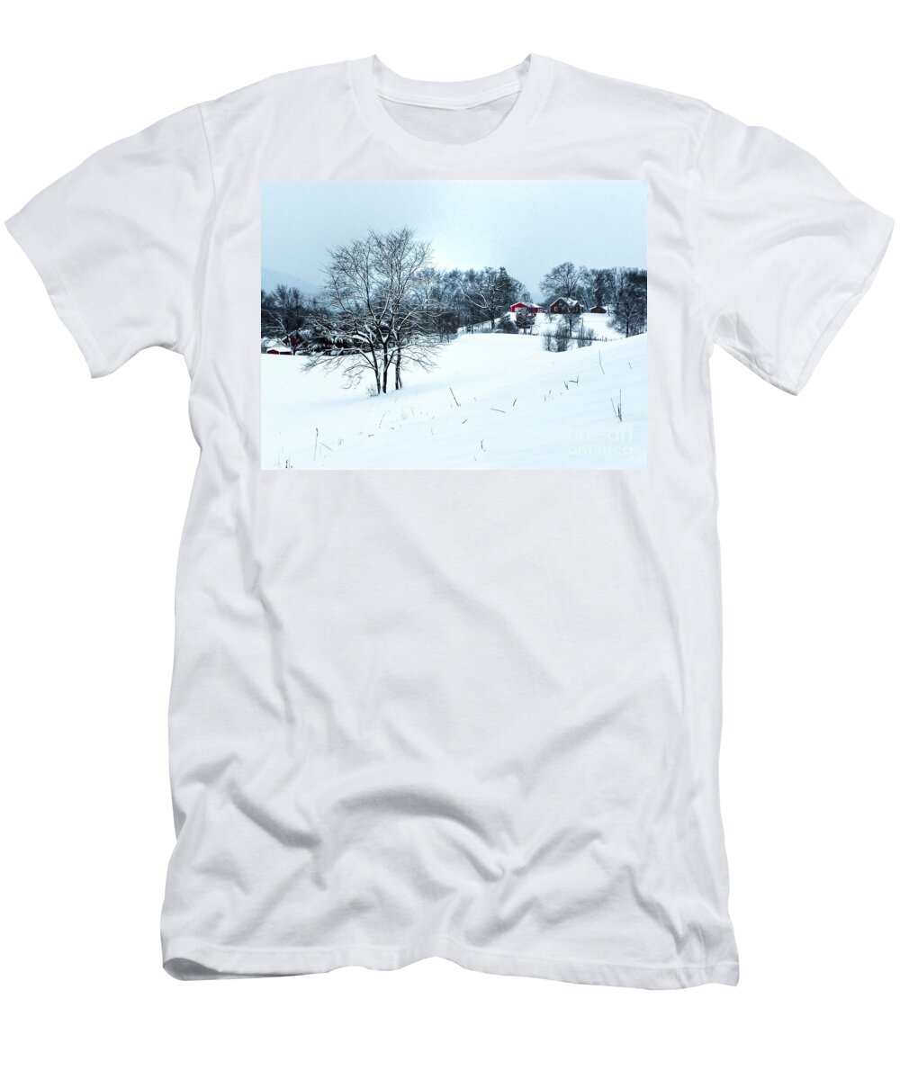 Alone T-Shirt featuring the photograph Winter Landscape 1 by Dan Stone