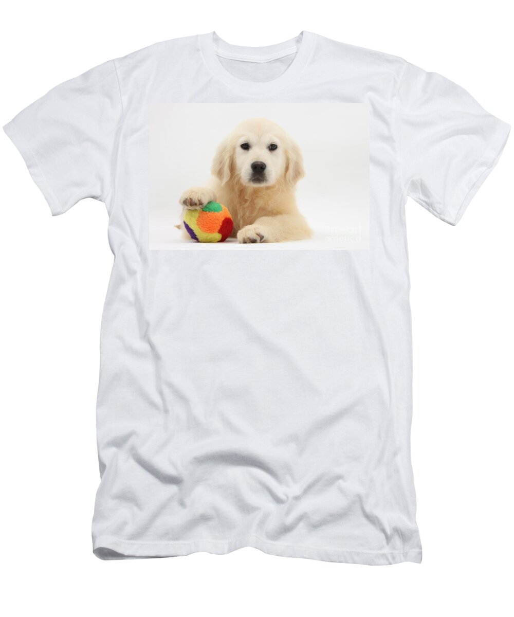 Animal T-Shirt featuring the photograph Yellow Labrador Retriever Pup by Mark Taylor
