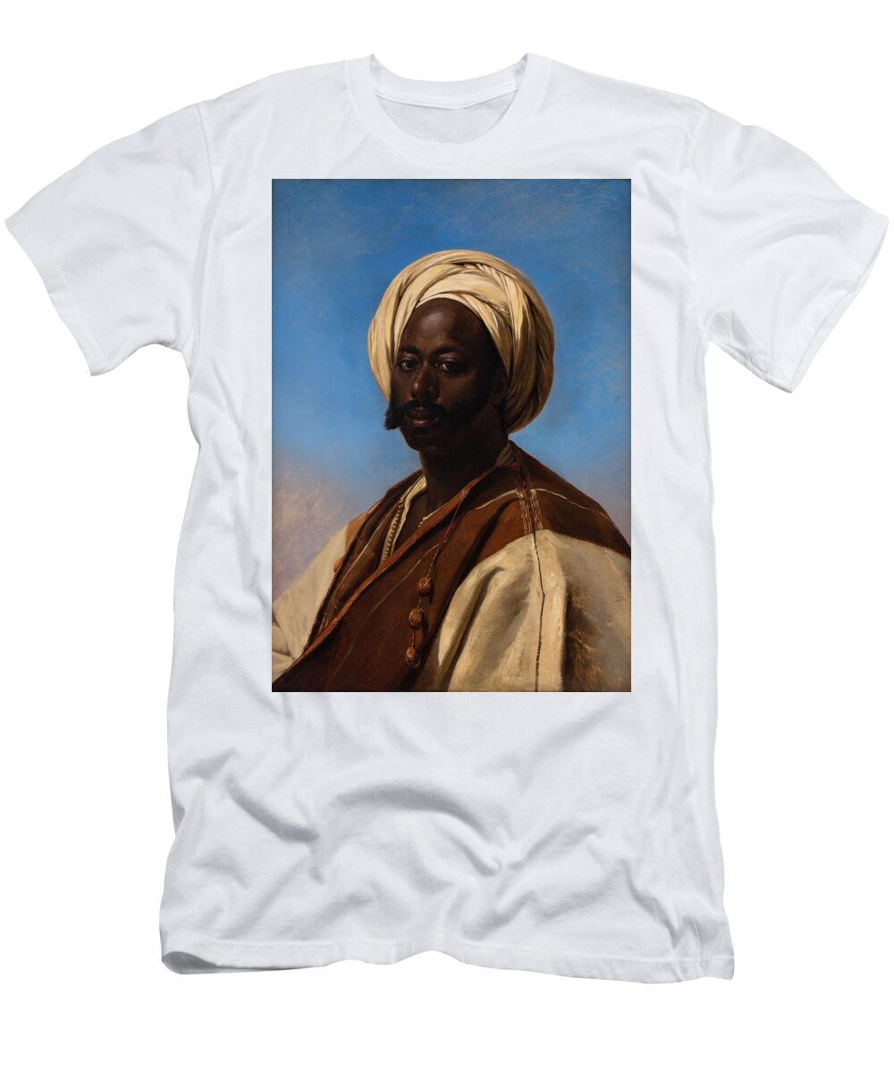 Eugene Verboeckhoven T-Shirt featuring the painting Middle Eastern Muslim Man by Eugene Verboeckhoven