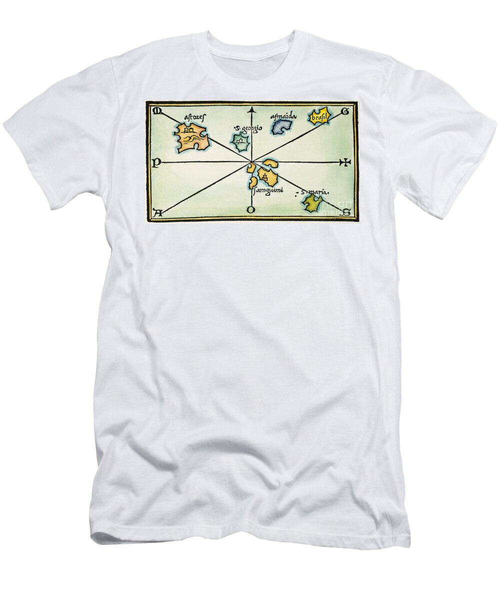 1528 T-Shirt featuring the painting Azores, 1528 #0007397 by Granger
