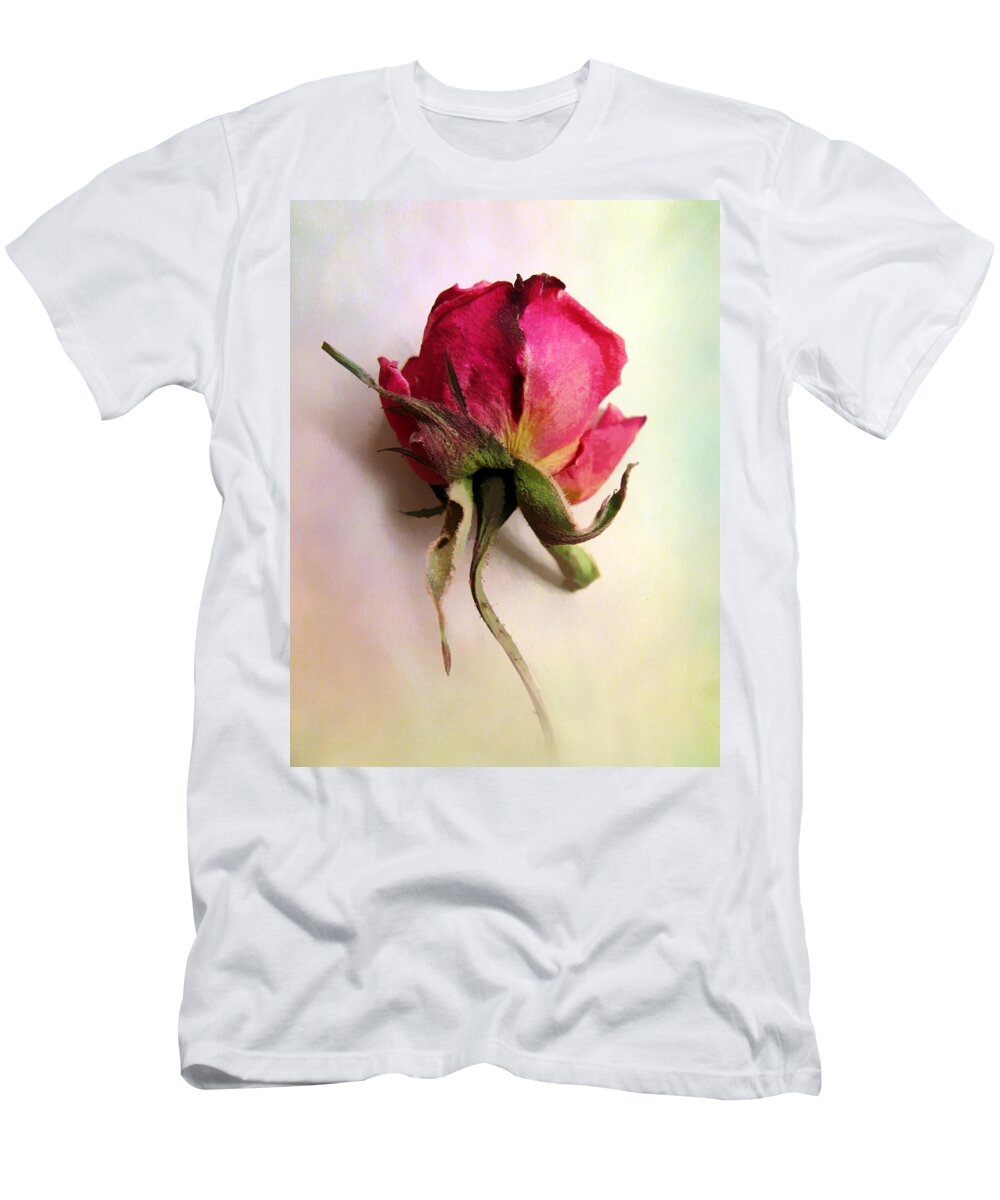 Flowers T-Shirt featuring the photograph A Single Rose by Jessica Jenney