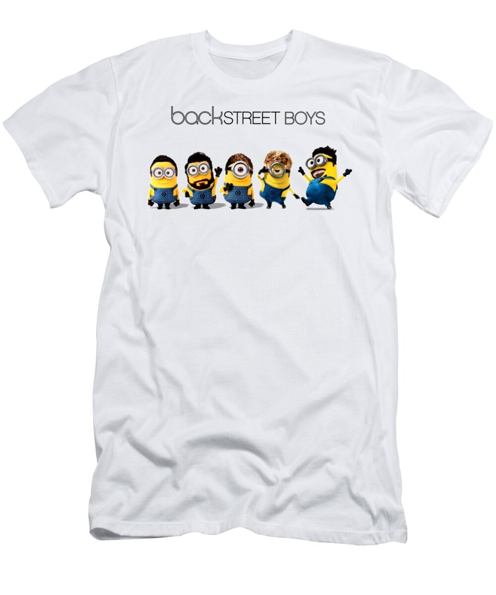Backstreet Boys T-Shirt featuring the digital art Backstreet Boys #1 by Lily Quevo