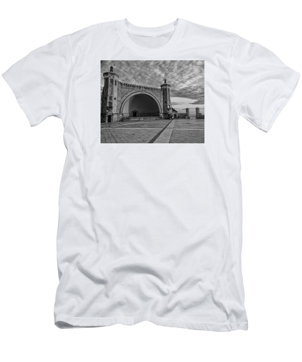 Band T-Shirt featuring the photograph Band Shell #3 by Dennis Dugan