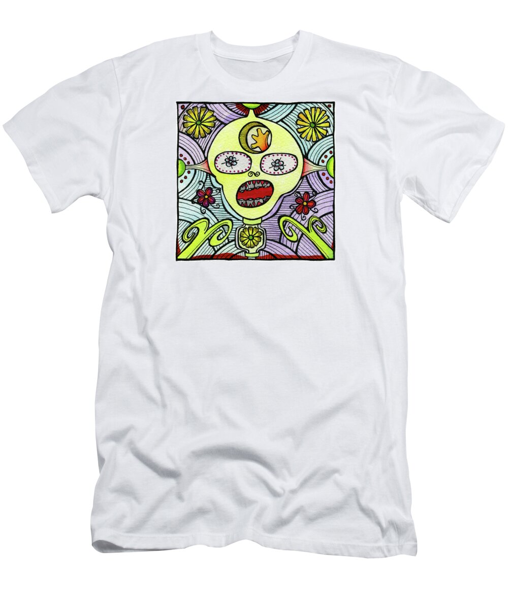 Paintings T-Shirt featuring the painting Besty by Dar Freeland