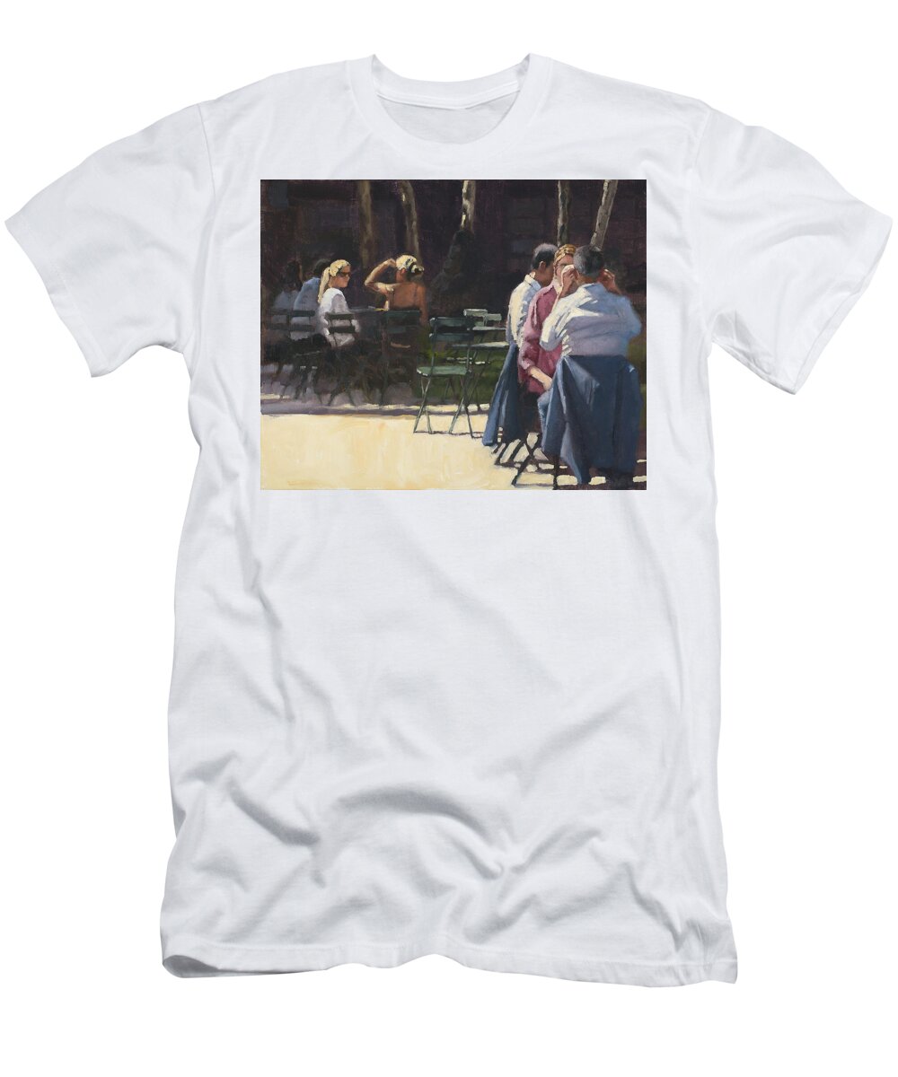 People T-Shirt featuring the painting Break Time #2 by Tate Hamilton