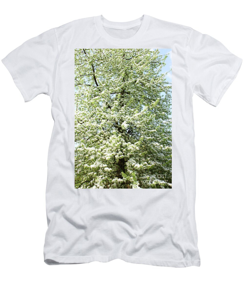 Spring T-Shirt featuring the photograph Cherry tree in blossom #3 by Irina Afonskaya