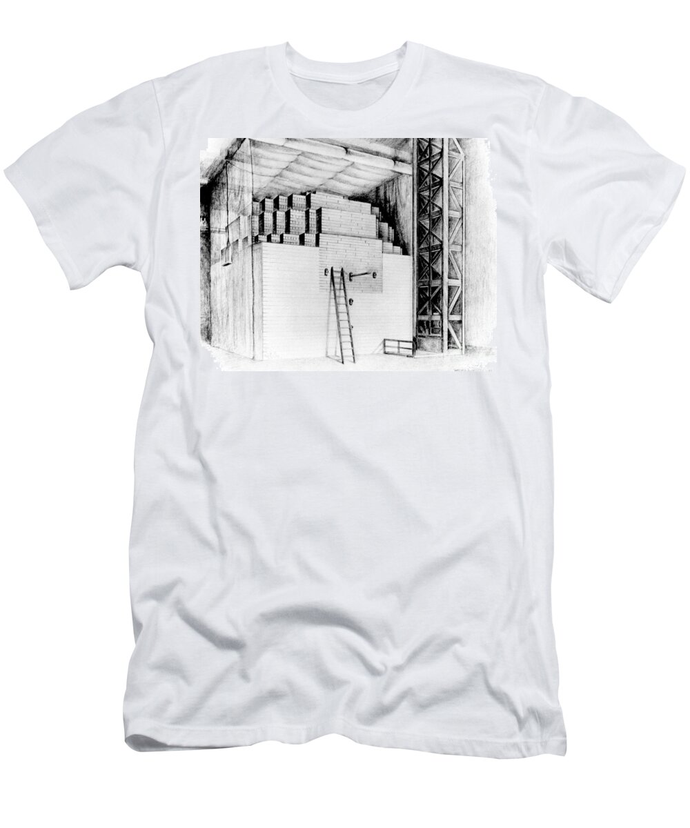 Science T-Shirt featuring the photograph Chicago Pile-1, 1942 by Science Source