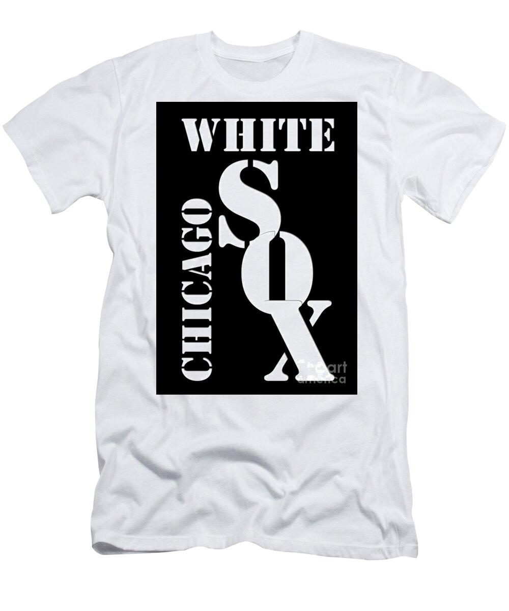 Chicago White Sox Typography T-Shirt by Drawspots Illustrations