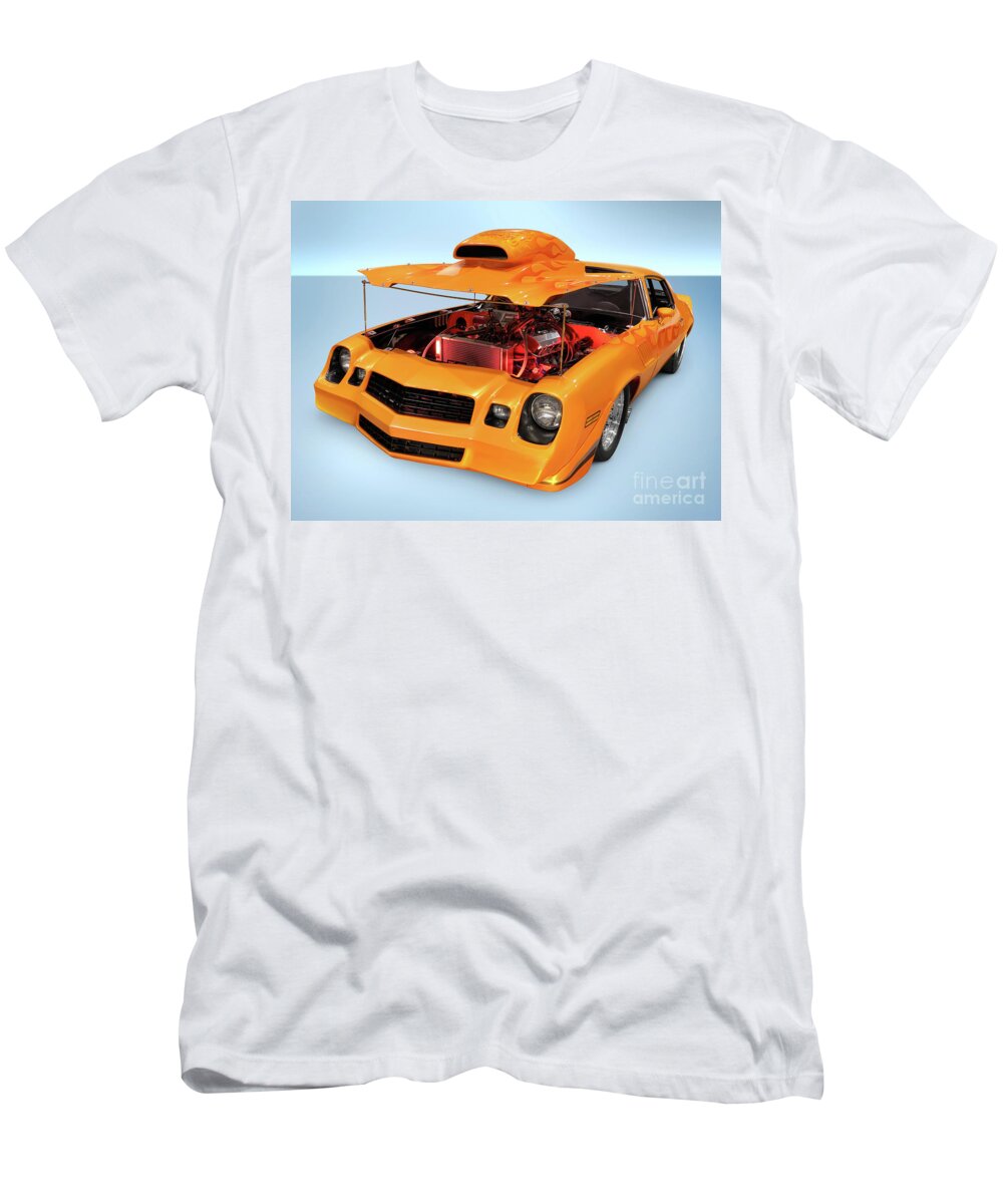Car T-Shirt featuring the photograph Custom Muscle Car #1 by Maxim Images Exquisite Prints
