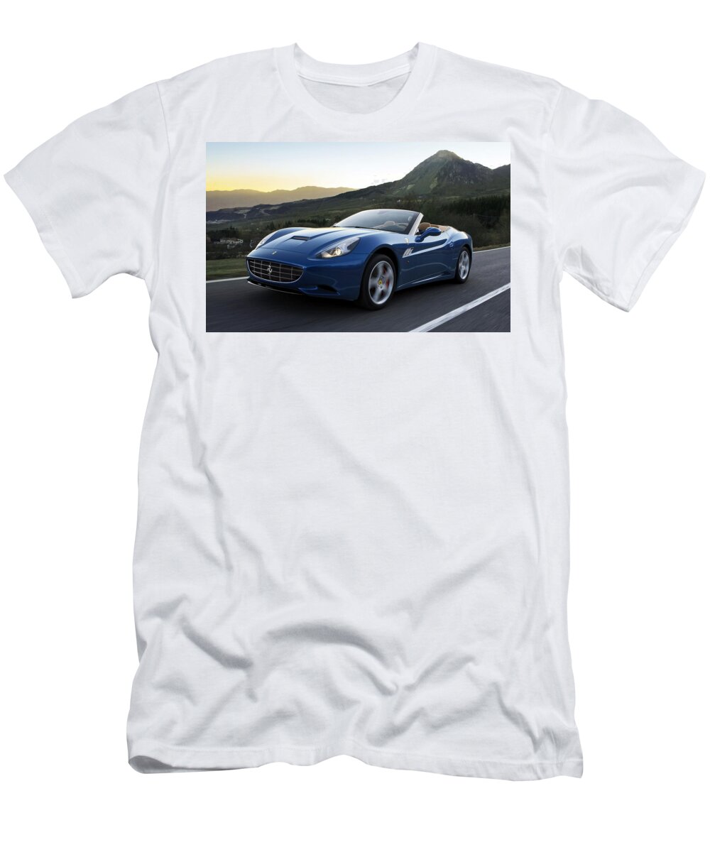 Ferrari California T-Shirt featuring the photograph Ferrari California #1 by Jackie Russo