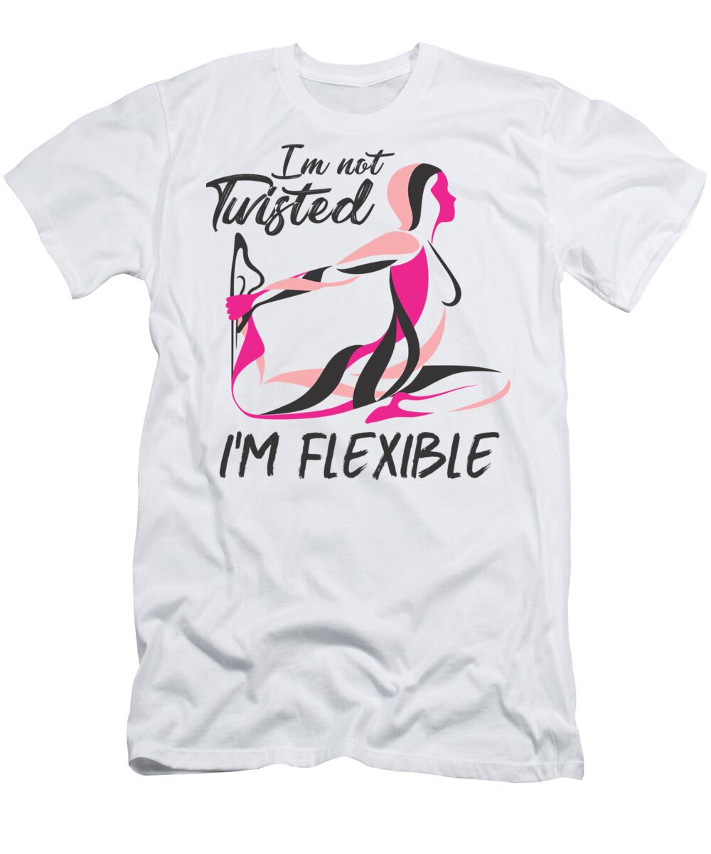 Funny Yoga Art for Women and Men Namaste Flexible Pose Light #1 T-Shirt by  Nikita Goel - Pixels