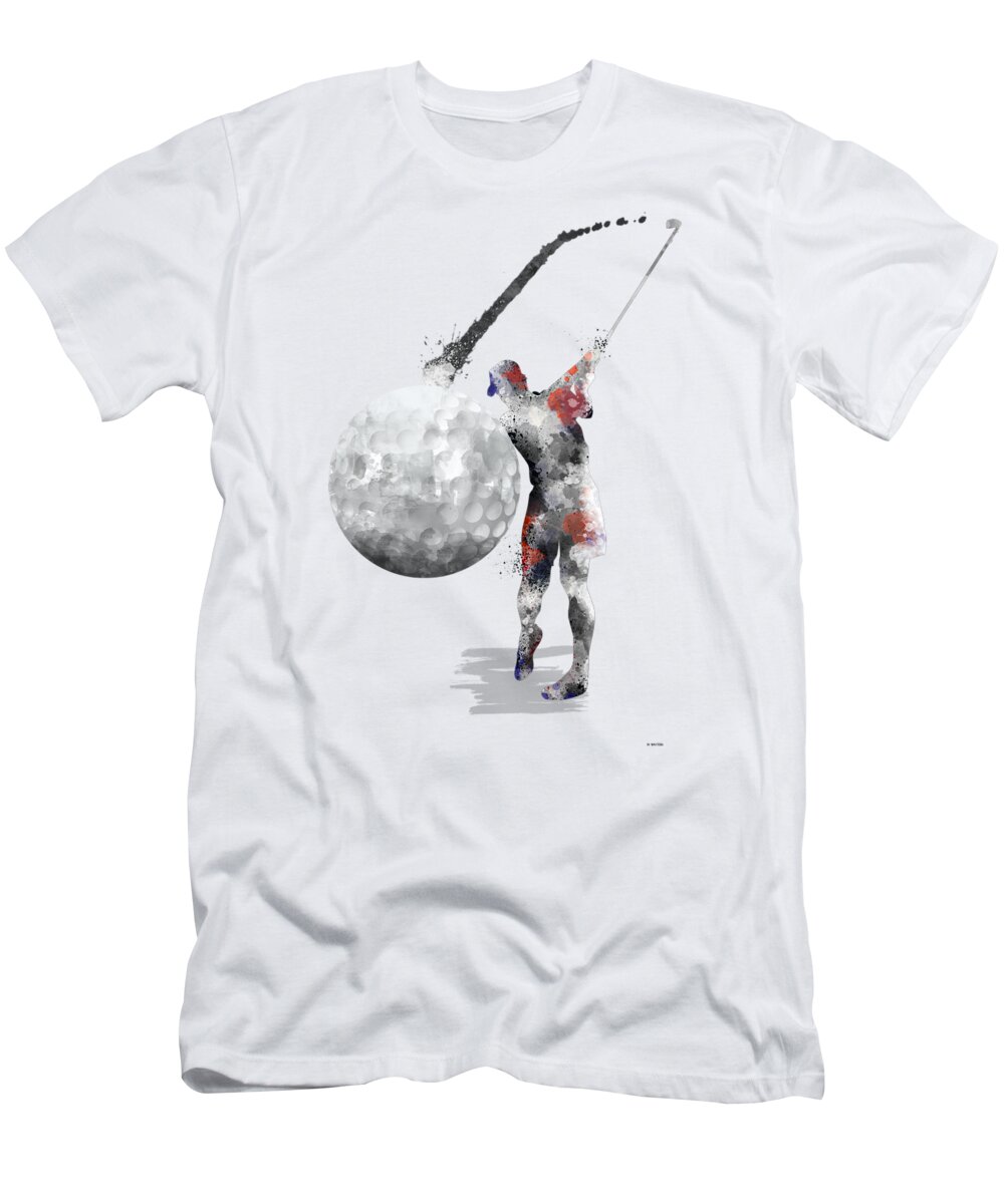 Golf Player T-Shirt featuring the digital art Golf Player #1 by Marlene Watson
