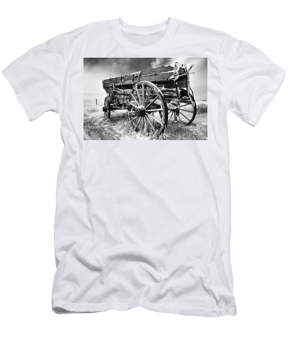 Grain Wagon T-Shirt featuring the photograph Grain Wagon #1 by Bob Christopher