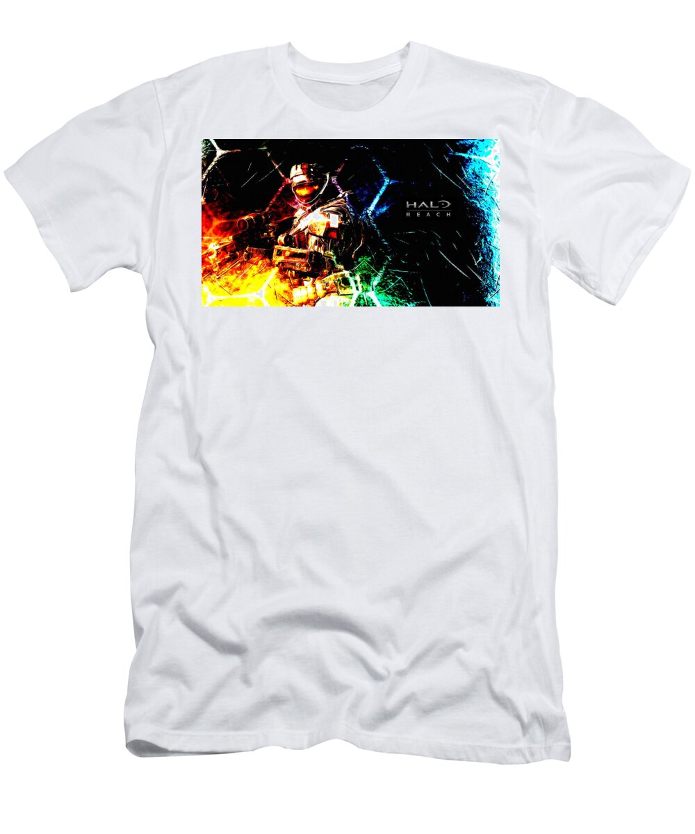 Halo T-Shirt featuring the digital art Halo #1 by Maye Loeser