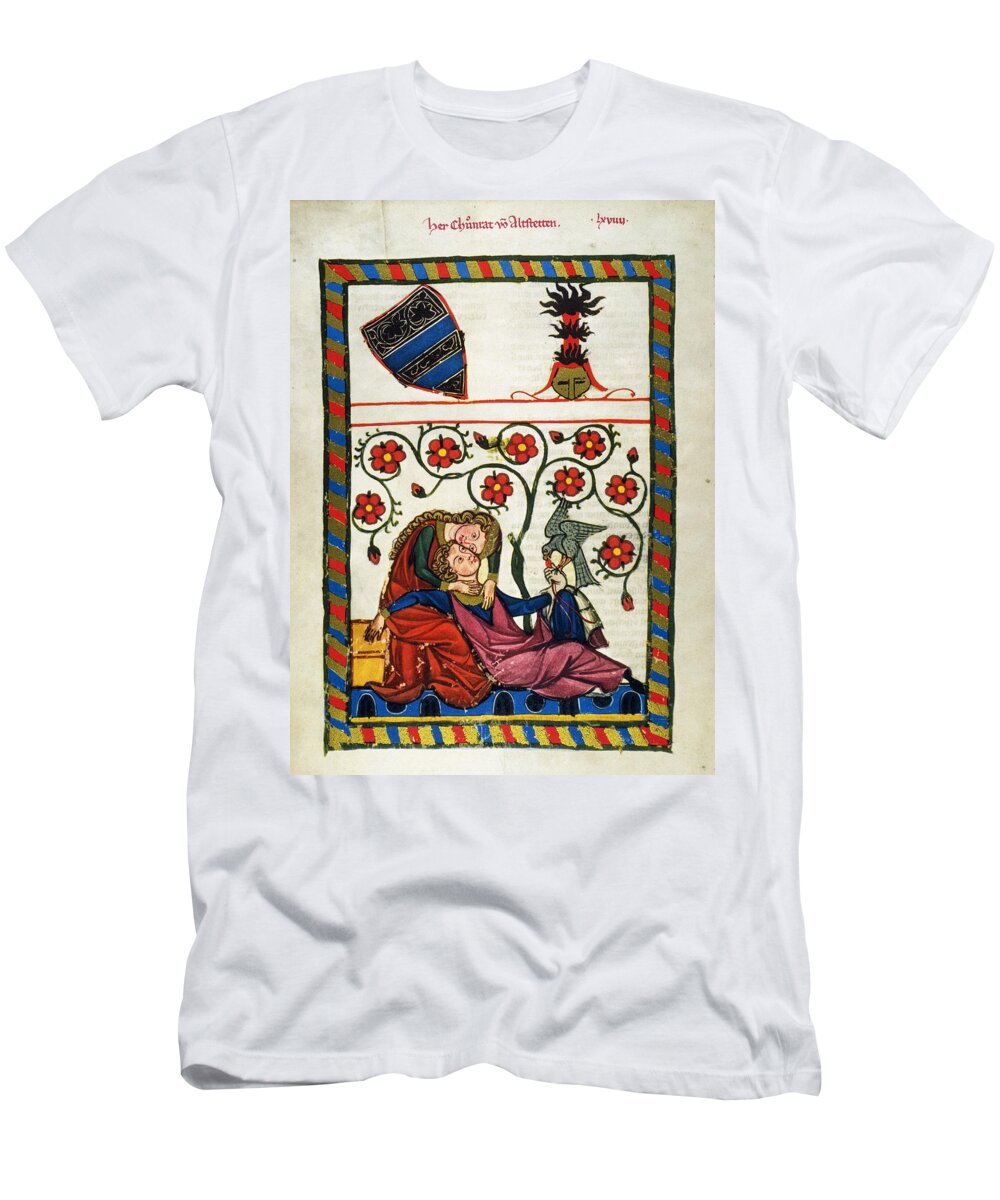14th Century T-Shirt featuring the photograph HEIDELBERG LIEDER, 14th C #1 by Granger