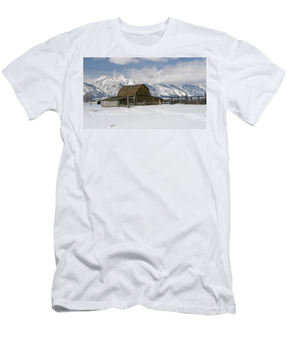 Barn T-Shirt featuring the photograph Moulton Barn #1 by Ronnie And Frances Howard