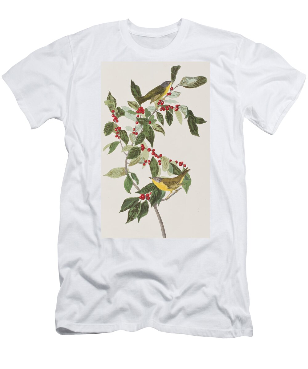 Nashville Warbler T-Shirt featuring the painting Nashville Warbler by John James Audubon