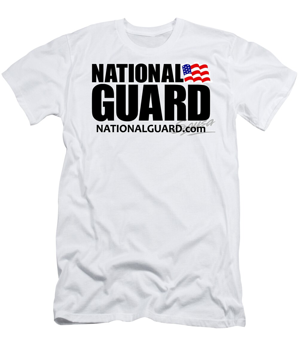 National Guard T-Shirt featuring the digital art National Guard #1 by Super Lovely