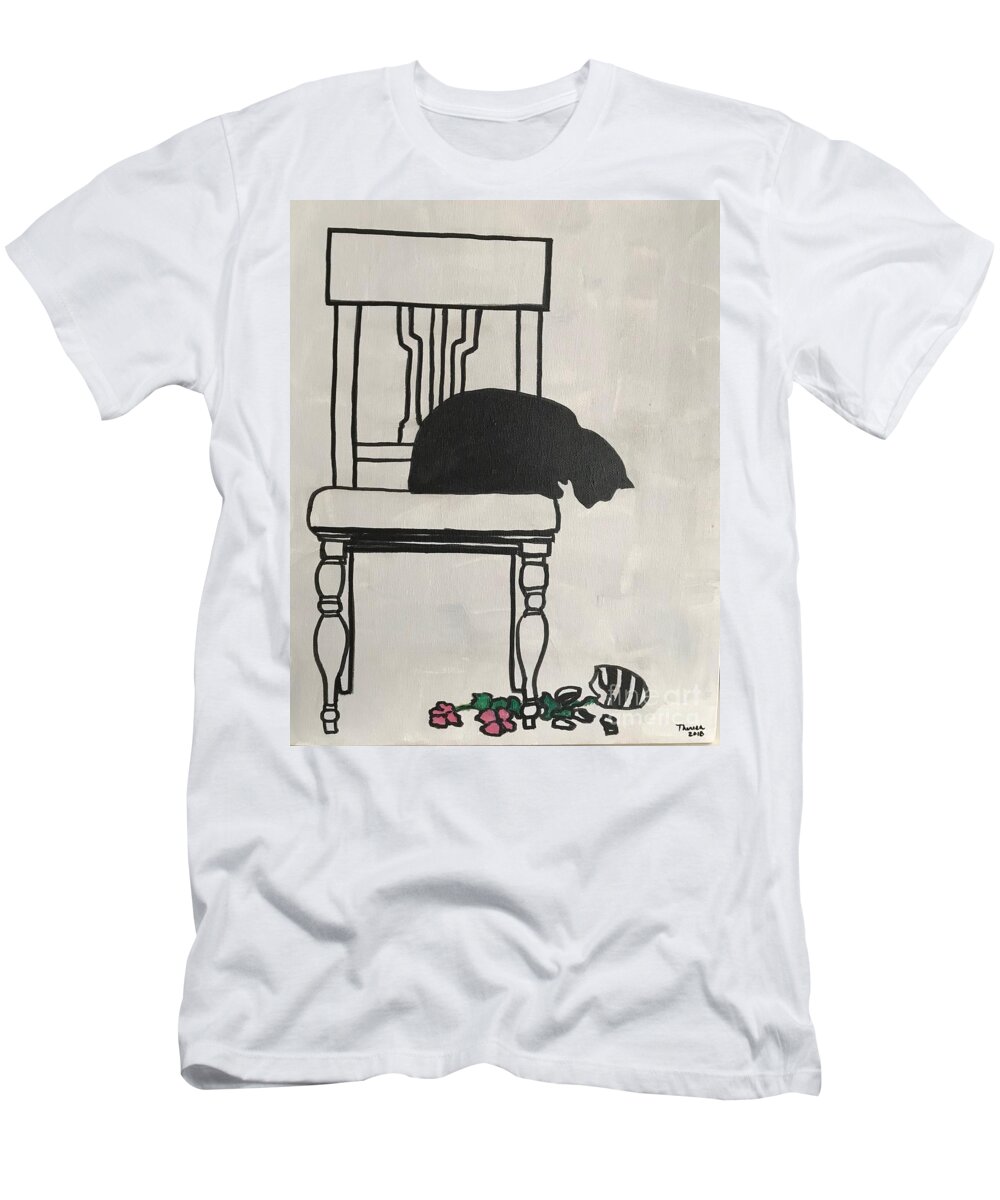 Original Art Work T-Shirt featuring the painting Oops by Theresa Honeycheck