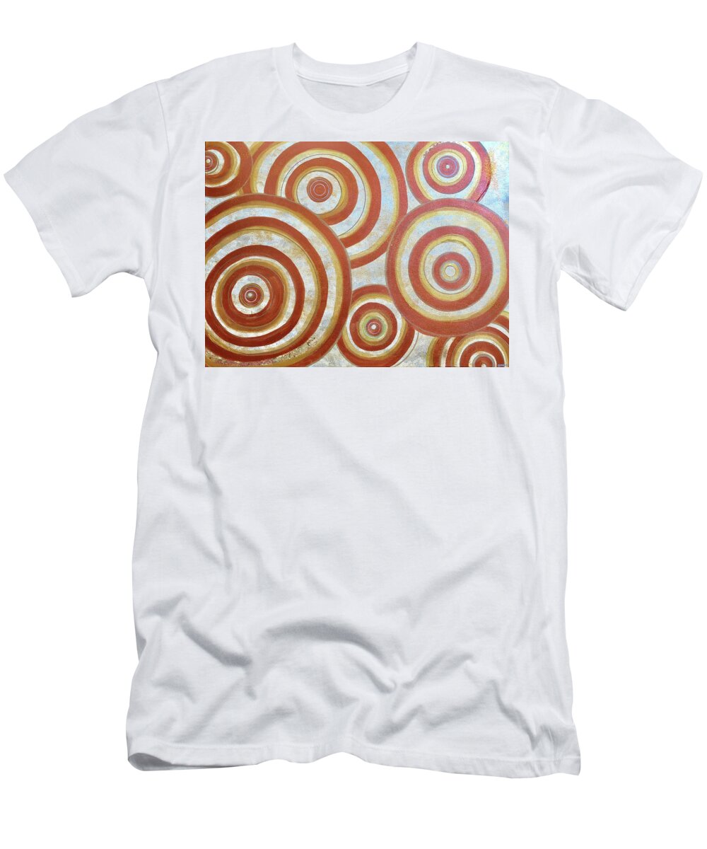 Painting T-Shirt featuring the painting Orbital Thoughts #1 by Art By Naturallic