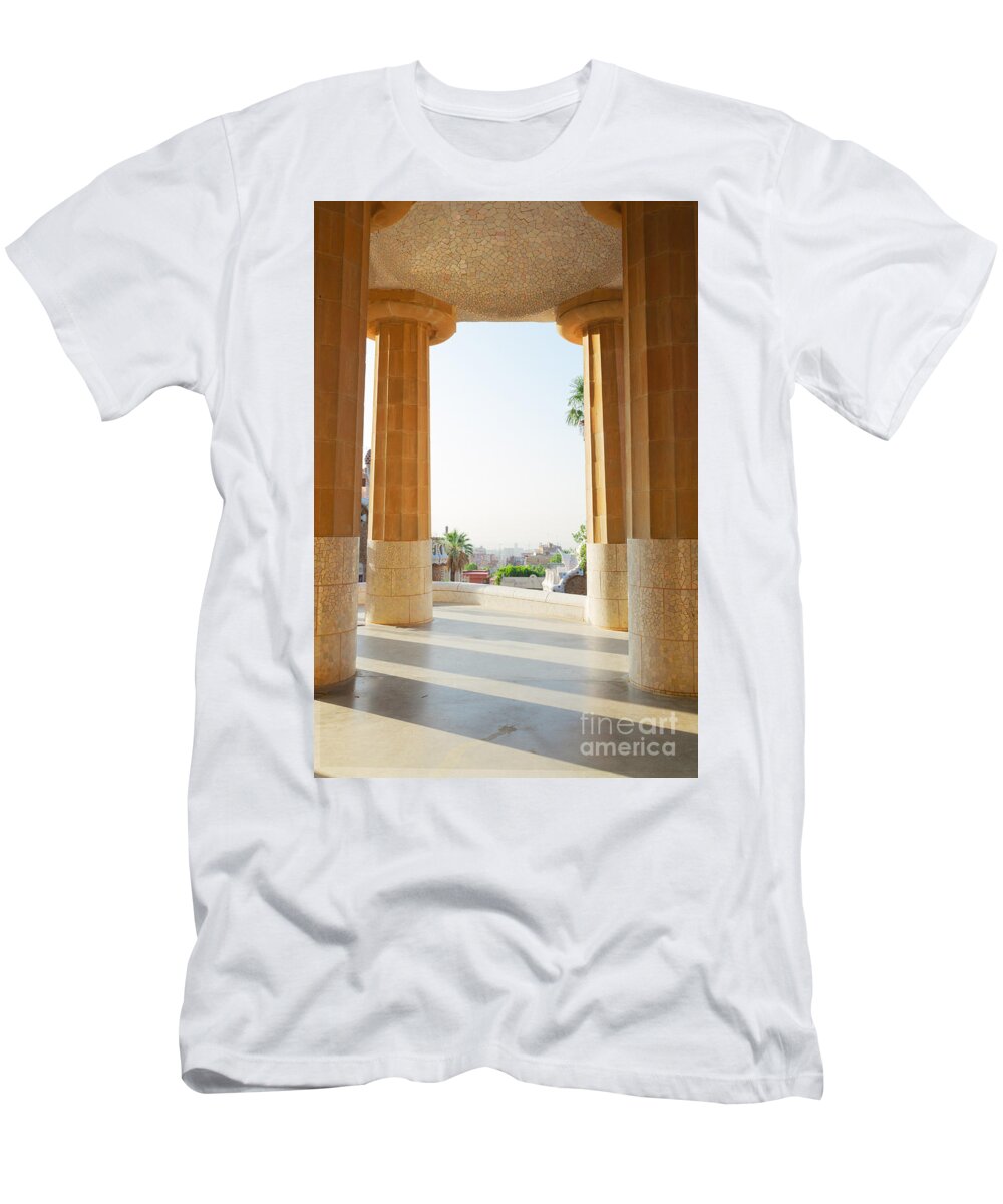 Barcelona T-Shirt featuring the photograph park Guell, Barcelona by Anastasy Yarmolovich