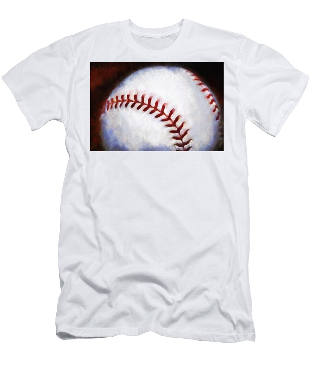 Baseball T-Shirt featuring the painting Passion #1 by Lynne Jenkins