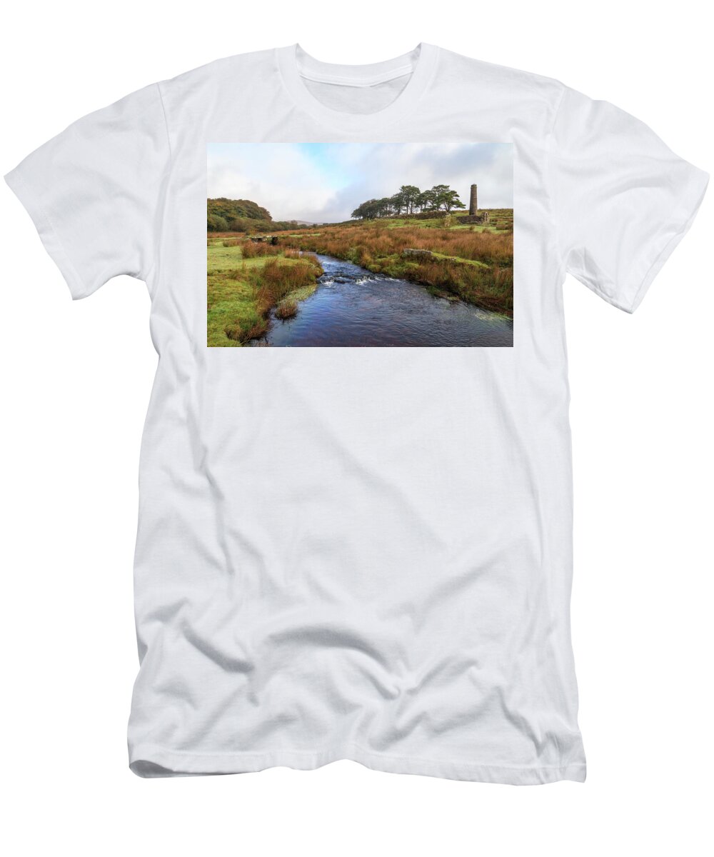 Powdermills T-Shirt featuring the photograph Powdermills - Dartmoor #1 by Joana Kruse