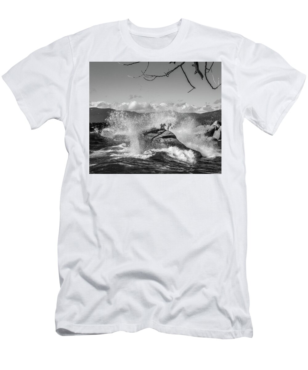 Lake T-Shirt featuring the photograph Riding the Storm #1 by Martin Gollery