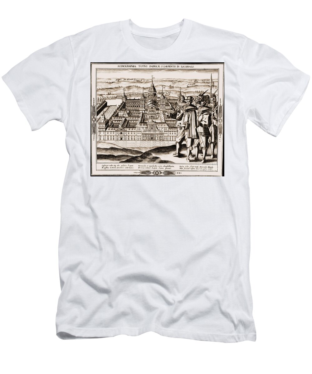 17th Century T-Shirt featuring the photograph Spain: Escorial Palace #1 by Granger