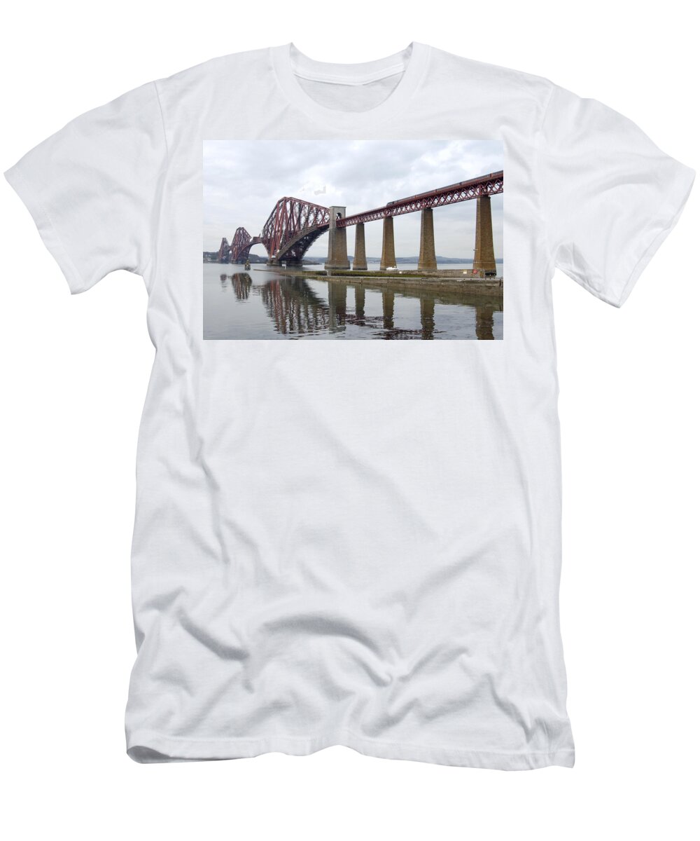 Scotland T-Shirt featuring the photograph The Forth - Scotland #1 by Mike McGlothlen