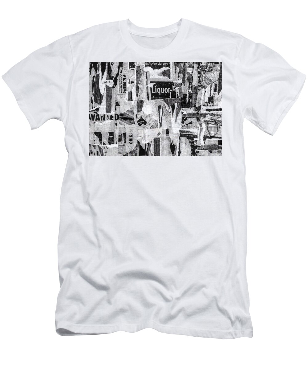Urban T-Shirt featuring the mixed media Wanted #1 by Roseanne Jones