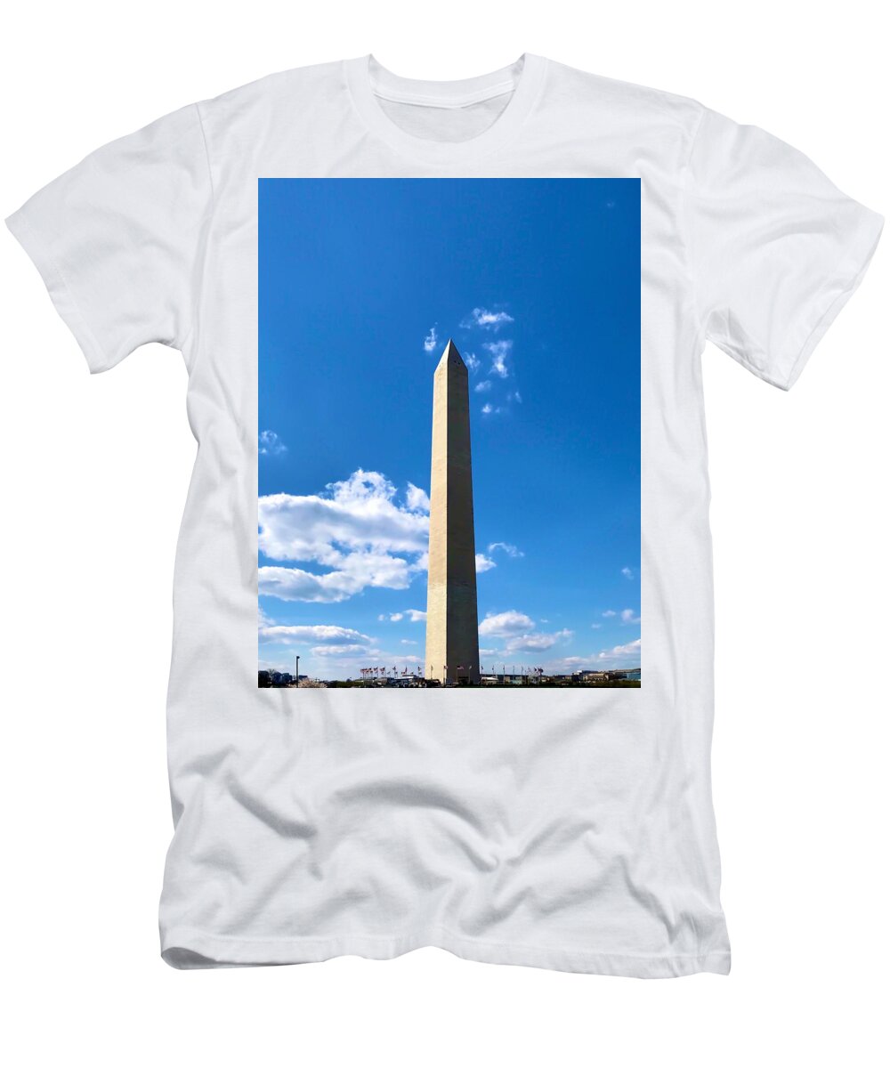 Washington Dc T-Shirt featuring the photograph Washington Monument #1 by Chris Montcalmo