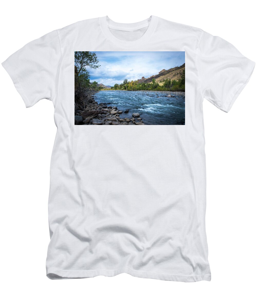 National Parks T-Shirt featuring the photograph Yellowstone #1 by Aileen Savage