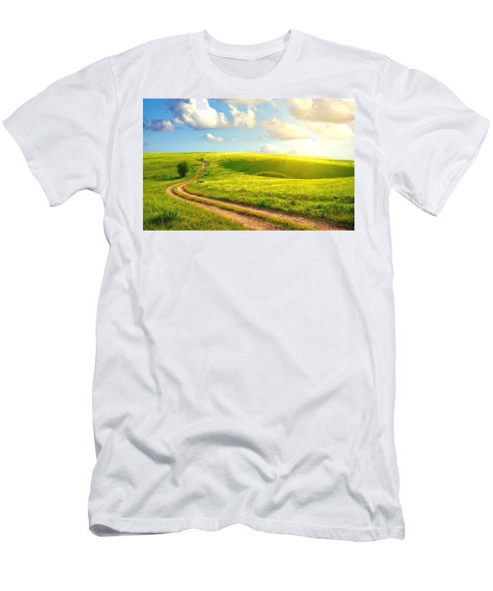 Path T-Shirt featuring the photograph Path #10 by Jackie Russo