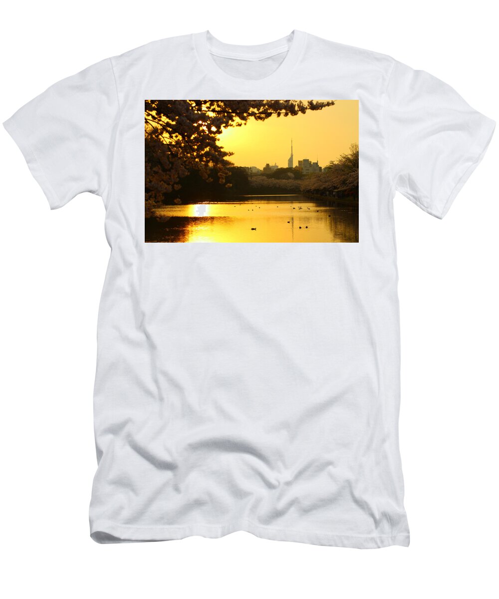 Cherryblossoms T-Shirt featuring the photograph Cherryblossoms/fukuoka,japan #11 by Tamkats Ry