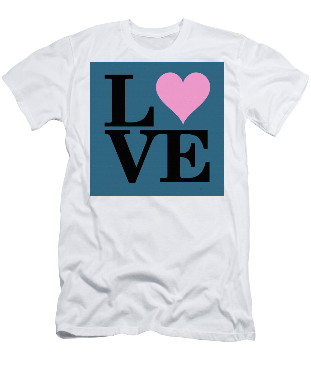 Love T-Shirt featuring the digital art Love Heart Sign #11 by Gregory Murray