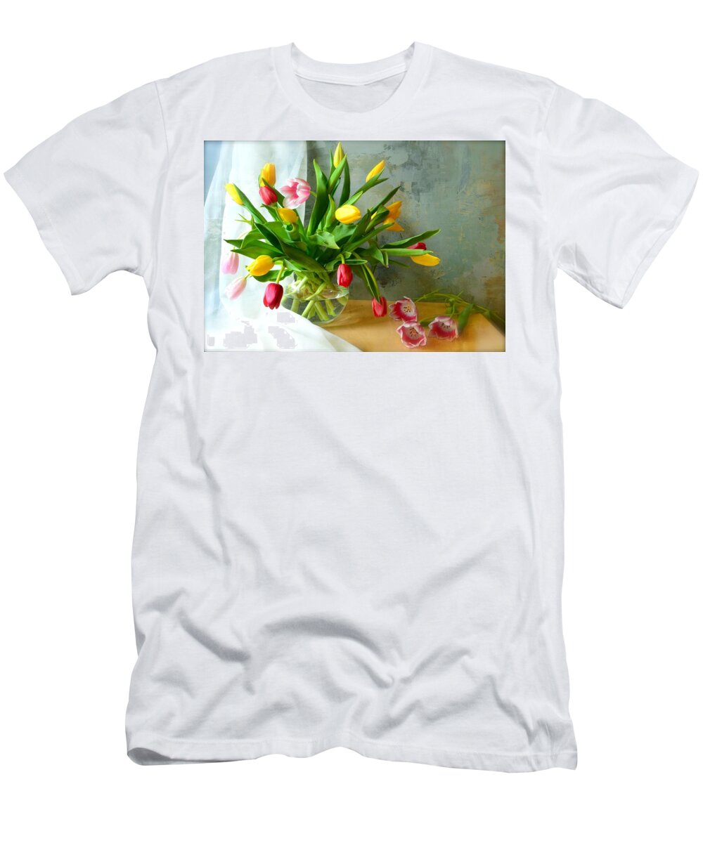 Still Life T-Shirt featuring the digital art Still Life #11 by Maye Loeser