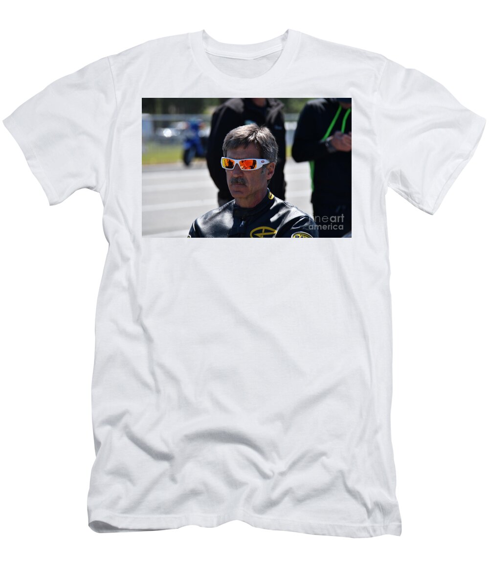 Motorcycle T-Shirt featuring the photograph Mancup SGMP 2017 by JT #122 by Jack Norton