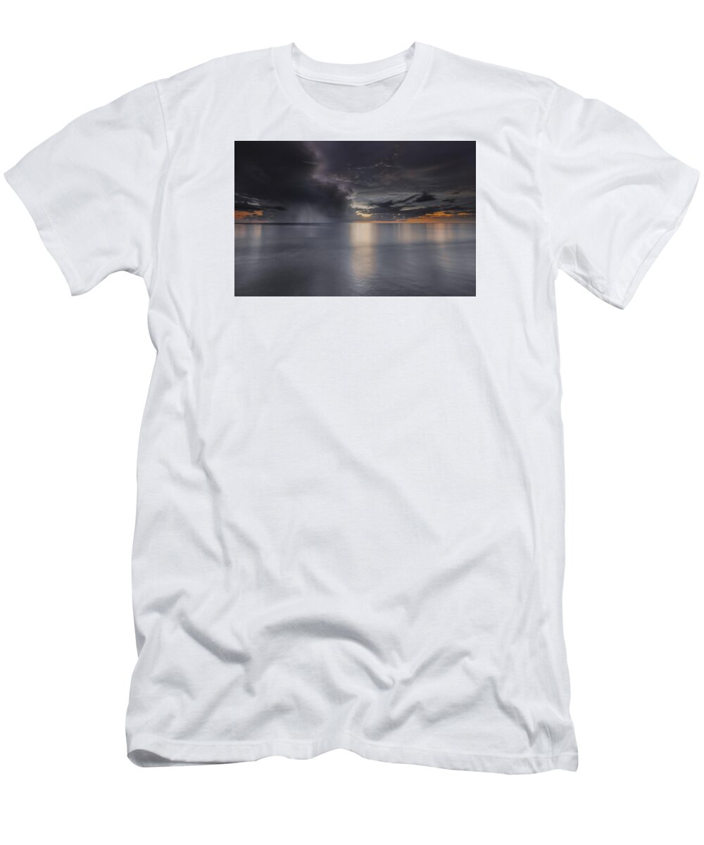 Naples T-Shirt featuring the photograph Sunst over the Ocean #19 by Peter Lakomy